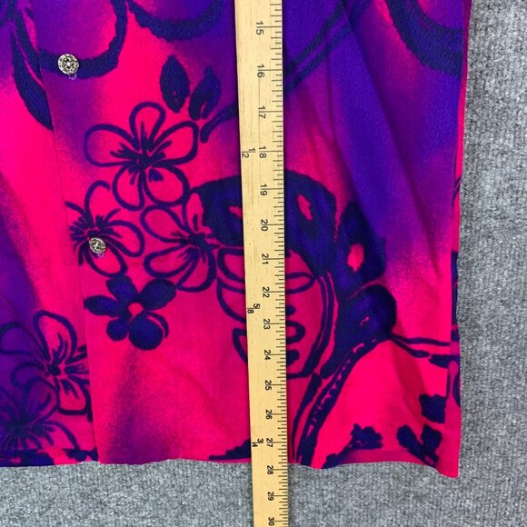 Vintage 1950s PENNEY'S Hawaii Rayon Hawaiian Floral Shirt Buttons Down Large‎ - Picture 5 of 7